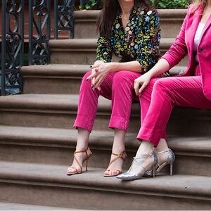 BODEN Kew Pink Velvet Pant